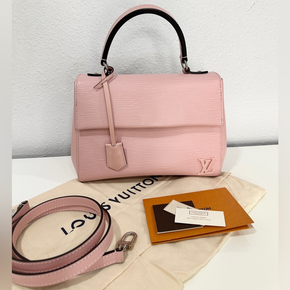 Louis Vuitton Pink  Epi Leather Top Handle Bag